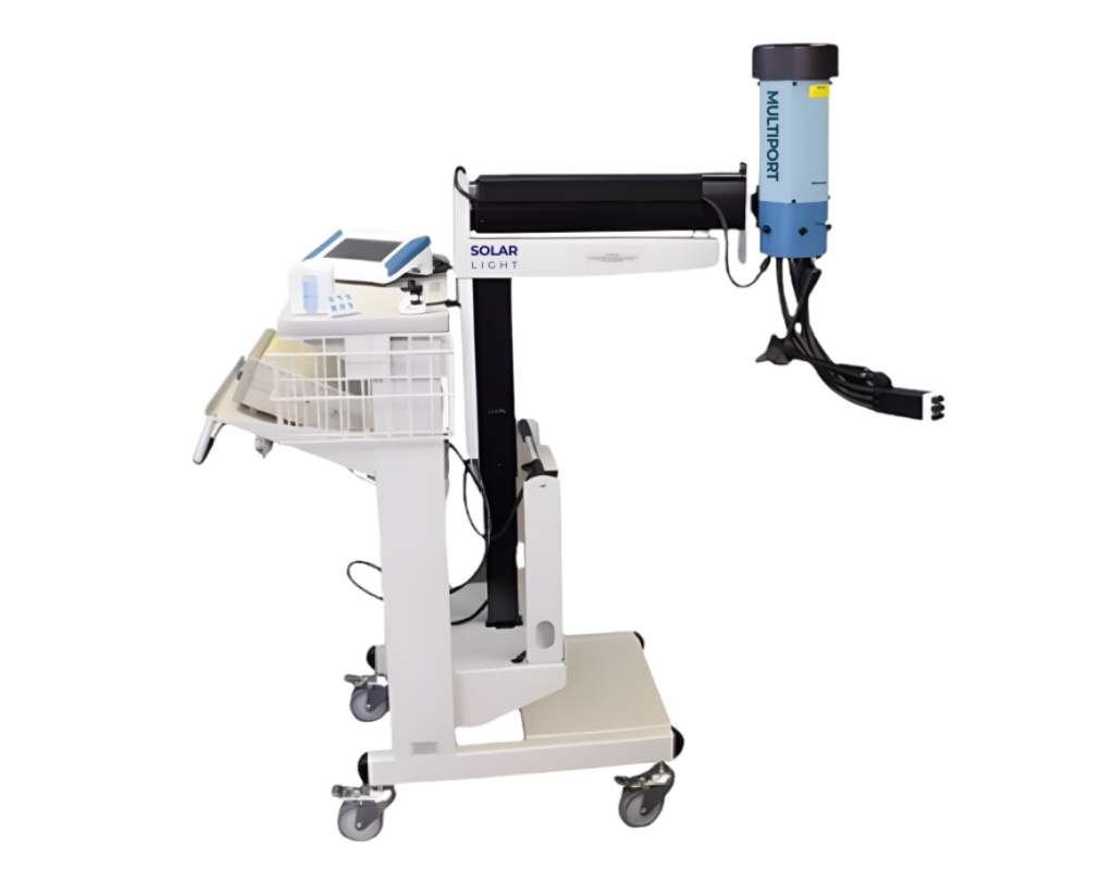 Solar Light SPF Testing Multiport® 6 Output Light Source Model 601 v.2.5 UV solar simulator for in vivo sunscreen SPF testing
