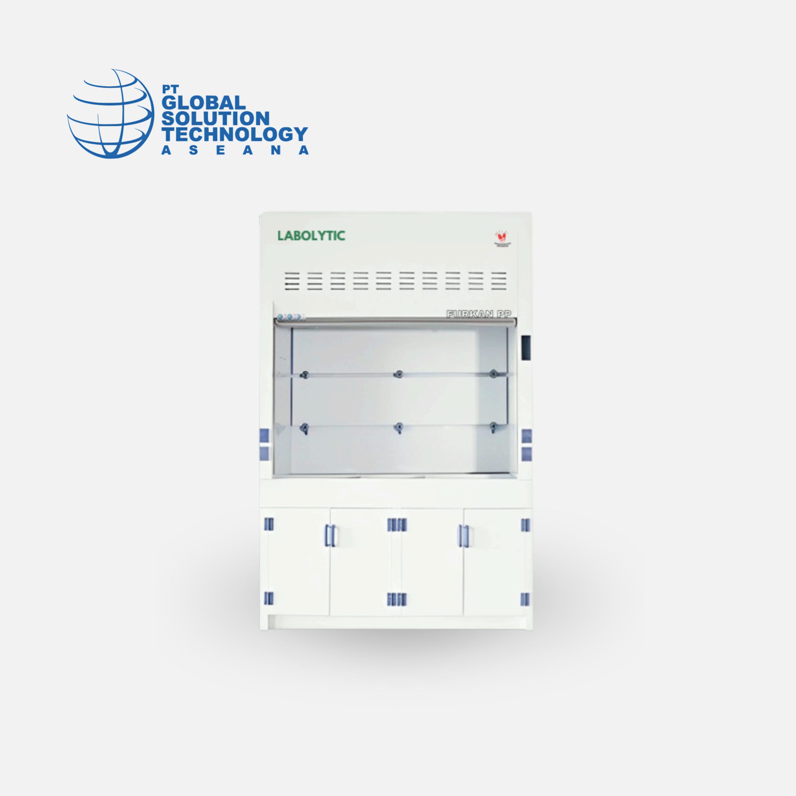 FURKAN PP polypropylene fume hood by Labolytic for chemical handling in laboratories